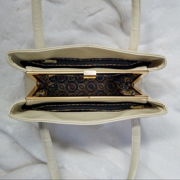 Elbief London Vintage A Frame Leather Handbag - Picture 3 of 8